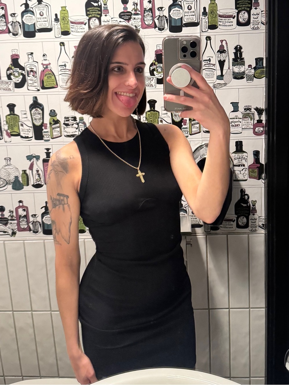 popular 21 Black Ribbed Mini Dress